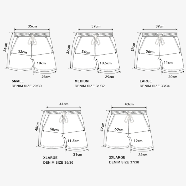 Sizing Swim Shorts Atalaye Bain de Biarritz